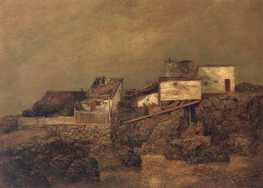 Ralph Blakelock Old New York Shanties at 55th Street and 7th Avenue